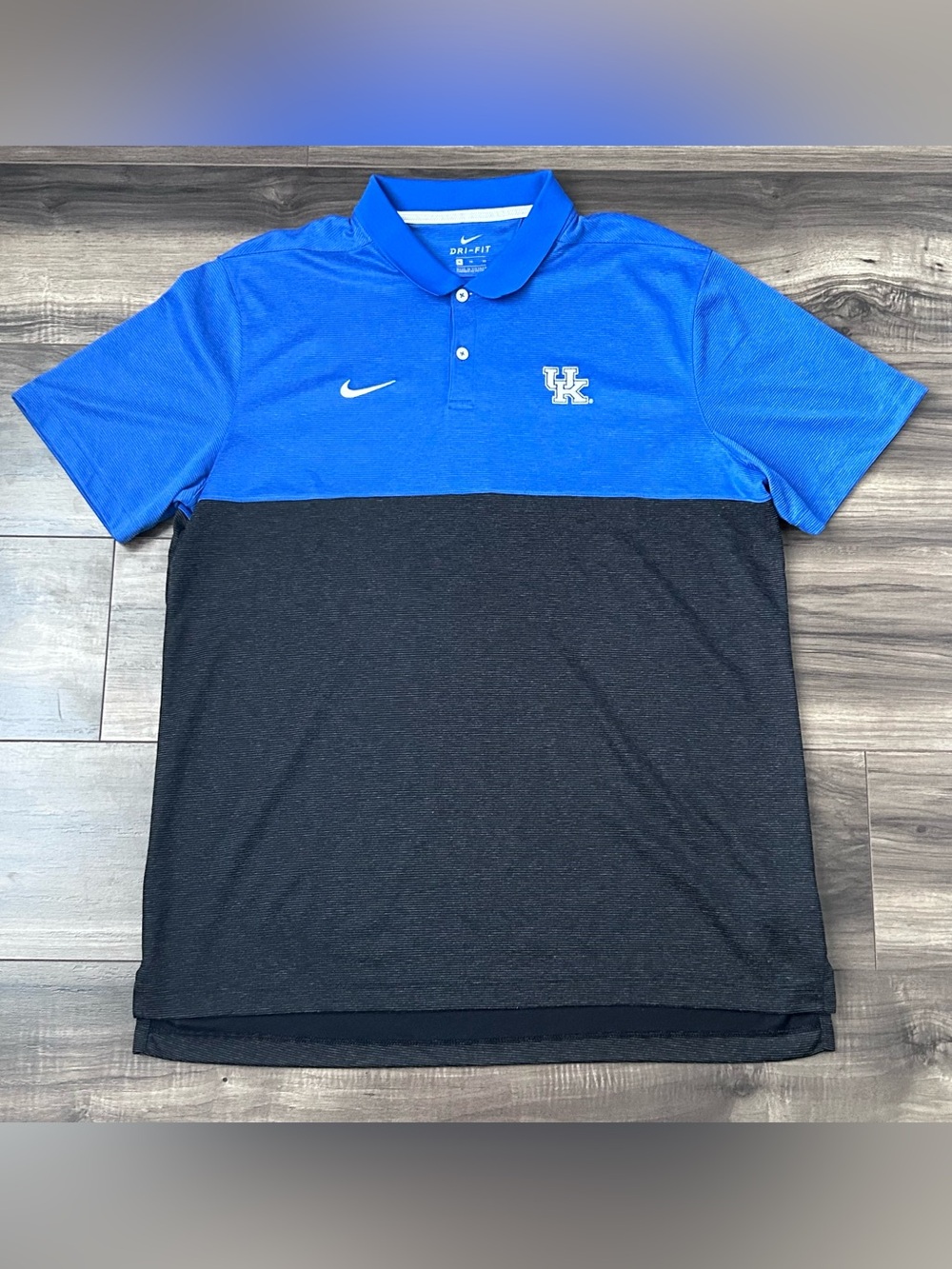 Nike Dri Fit University Of Kentucky UK Wildcats Color Block Polo Mens XL